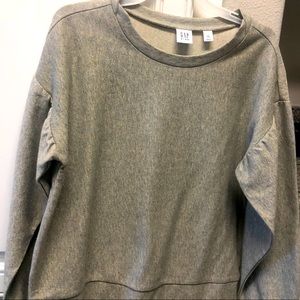 Girl’s Gap grey shimmery long sleeve sweater